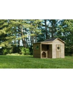 Casetta da giardino per bambini in legno domus "ela" 240x125x173 cm