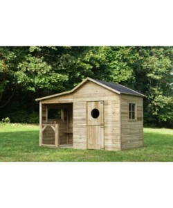 Casetta da giardino per bambini in legno domus "ela" 240x125x173 cm