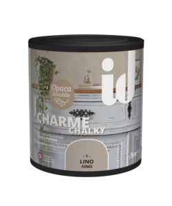 Vernice opaca e lavabile senza primer 'charme' colore lino - 0.5 lt