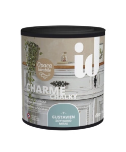 Vernice opaca e lavabile senza primer 'charme' color azzurro - 0.5 lt