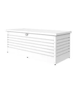 Baule da esterno impermeabile biohort '180' in acciaio zincato bianco 800 lt 181x79x71 cm - cod. 61030
