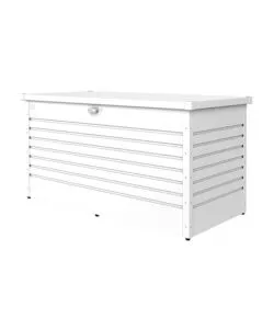 Baule da esterno impermeabile biohort '160' in acciaio zincato bianco 830 lt 160x79x83 cm - cod. 61060