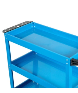 Carrello porta attrezzi easy system 3 ripiani blu, 70,5x35,3x66,8 cm