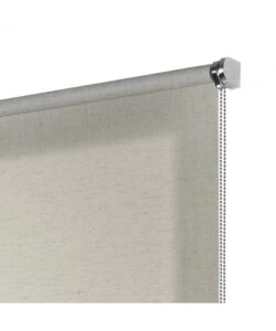 Tenda a rullo semifiltrante lino grigio, 100x250 cm