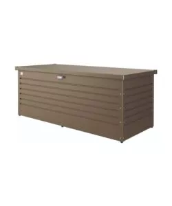 Baule da esterno impermeabile biohort '180' in acciaio zincato bronzo metallizzato 800 lt 181x79x71 cm - cod. 62030