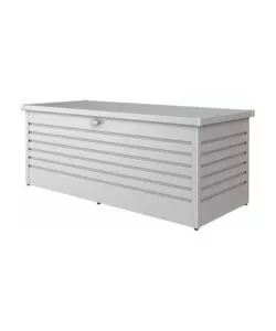 Baule da esterno impermeabile biohort '180' in acciaio zincato argento metallizzato 800 lt 181x79x71 cm - cod. 64030