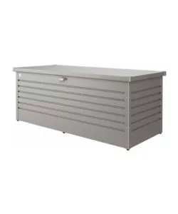 Baule da esterno impermeabile biohort '180' in acciaio zincato grigio quarzo metallizzato 800 lt 181x79x71 cm - cod. 68030