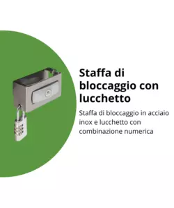 Baule postale per pacchi impermeabile biohort "paket-box 100" in acciaio zincato argento metallizzato 195 lt 101x46x61 cm - cod. 64910