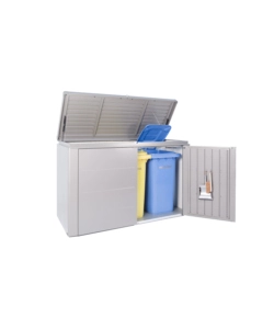 COPRIBIDONE O PORTATTREZZI BIOHORT "HIGHBOARD 200" IN ACCIAIO ZINCATO GRIGIO QUARZO METALLIZZATO - COD. 70025