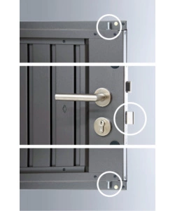 CASETTA DA GIARDINO BIOHORT "HIGHLINE H2" IN ACCIAIO ZINCATO COLORE GRIGIO SCURO METALLIZZATO CON PORTA BATTENTE SEMPLICE 275X195X222 CM - COD. 84030