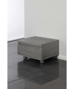 Cassettiera su ruote "shelf" 1 cassetto cemento, 58x48x29,5 cm
