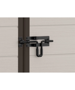 Casetta da giardino keter "manor 6x5" in resina colore beige con porta battente doppia 185x152x226 cm