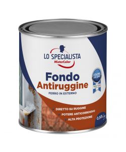 FONDO ANTIRUGGINE SOLVENTE 0,5 LT. GRIGIO
