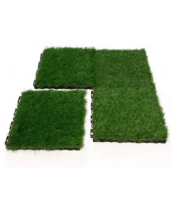 Prato sintetico a mattonella verde "infinity" 9 pezzi