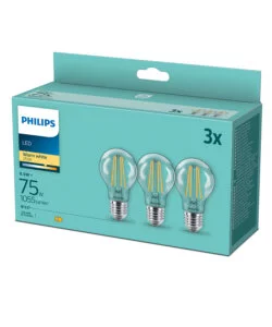 Set 3 lampadine led filament philips e27 1055lm