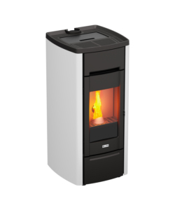 STUFA A PELLET CANALIZZATA IN GHISA CAST IRON 10C BIANCA 9,32 KW - CANADIAN STOVE