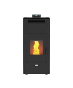 Termostufa a pellet canadian stove "class thermo 20" grigio puntinato 19 kw