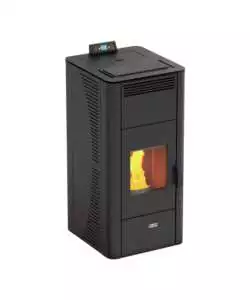 Termostufa a pellet canadian stove "class thermo 20" grigio puntinato 19 kw
