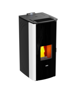 TERMOSTUFA A PELLET "CLASS THERMO 24" BIANCA 21,8 kW - CANADIAN STOVE.