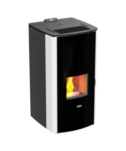 TERMOSTUFA A PELLET "CLASS THERMO 28" BIANCA 25,8 KW - CANADIAN STOVE.