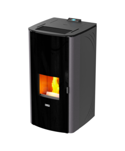 TERMOSTUFA A PELLET 'CLASS THERMO 34' GRIGIA 30,4 KW - CANADIAN STOVE.