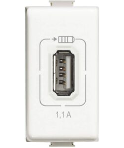 CARICATORE MX-BASE USB 1.100 BLAN - BTICINO