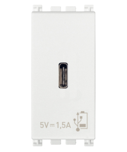 ALIMENTATORE USB C 5V 1.5A 1M BIANCO - VIMAR
