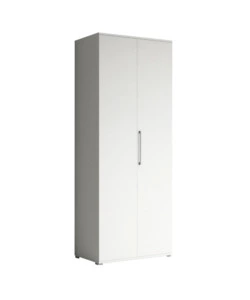 Armadio multiuso 2 ante bianco 80x52x207 cm