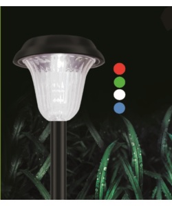 LAMPADA LED A RICARICA SOLARE MULTICOLORE, 37x11 CM