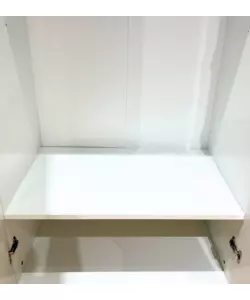 Armadio bianco a 6 ante, 240x52x207 cm
