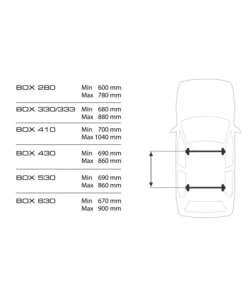 BOX TETTO PER AUTO 333 LITRI IN ABS NERO GOFFRATO - N60033