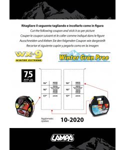 CATENE DA NEVE AUTOVETTURE WX-9 - WINTER GRAN PREE 7.5 WINTER GRAN PREE  GP02061