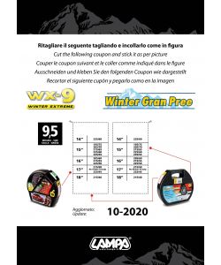 CATENE DA NEVE AUTOVETTURE WX-9 - WINTER GRAN PREE 9.5 WINTER GRAN PREE  GP02065