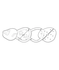 Kit 2 serrature aggiuntive per porte veicoli commerciali lampa "vigilant" - 65412