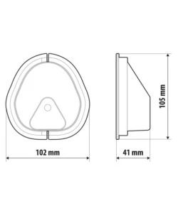 Kit 2 serrature aggiuntive per porte veicoli commerciali lampa 'vigilant' - 65412