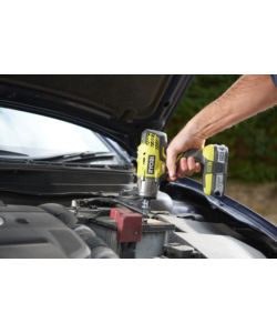 Kit valigetta avvitatore ad impulsi a batteria ryobi "r18iw3-120s" 18v 2ah e caricabatterie