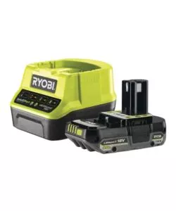 Kit caricabatterie singolo e batteria di ricambio ryobi 'rc18120-120c' 18v 2ah