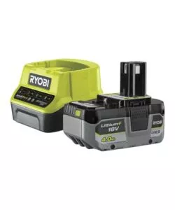 Kit caricabatterie singolo e batteria di ricambio ryobi 'rc18120-140x' 18v 4ah