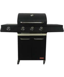 Barbecue a gas sandrigarden "sg canada" con cottura a pietra lavica 3 bruciatori 125x54x110 cm