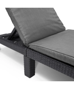Set 2 pezzi lettino prendisole "daytona sunlounger" colore grafite, 187,5x58x29 cm - keter