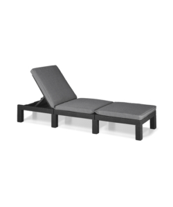 Set 2 pezzi lettino prendisole "daytona sunlounger" colore grafite, 187,5x58x29 cm - keter