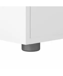 Comodino 2 cassetti "pepe" bianco 40x40,2x42,3 cm