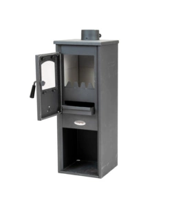 Stufa a legna ignip "berna" grigio 7 kw