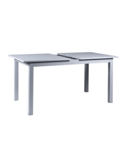 Tavolo da esterno allungabile eurogarden in alluminio grigio chiaro 210/152x89x75 cm