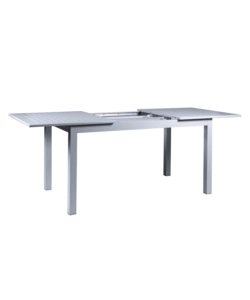 Tavolo da esterno allungabile eurogarden in alluminio grigio chiaro 210/152x89x75 cm