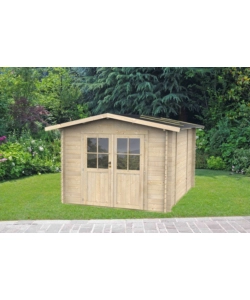 Casetta in legno da giardino alce "opera" in abete 249x249x207 cm
