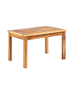 Set da giardino eurogarden "sassari" in legno con cuscini beige 4 sedute e tavolino