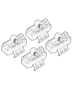 Kit attacchi per barre auto portatutto citroen c1 5p, peugeot 108 5p, toyota  n21169
