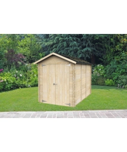 Casetta in legno da giardino alce "fiamma" in abete 178x273x226 cm
