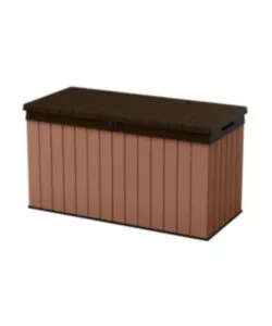 Baule da esterno keter 'darwin box 150g' in resina marrone 570 lt 142,9x65,5x78,2 cm